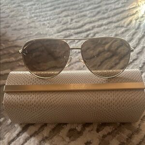 Jimmy Choo Gold Aviator Sunglasses